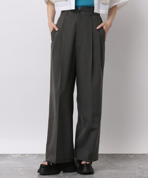 「JEANASIS」 パンツ MEDIUM チャコールグレー レディース_画像5