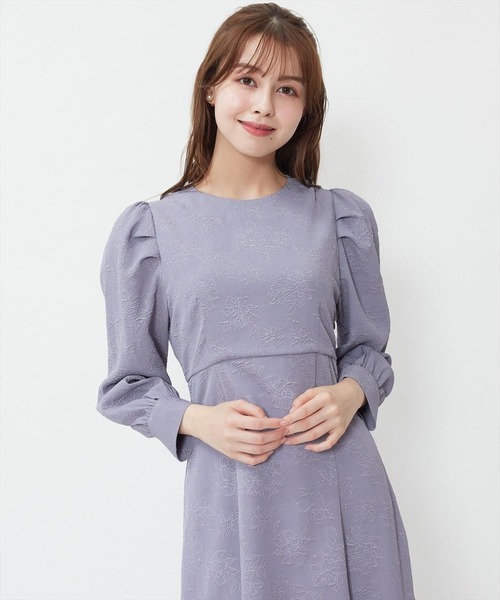 「SWINGLE」 長袖ワンピース MEDIUM パープル系その他6 レディース_画像4