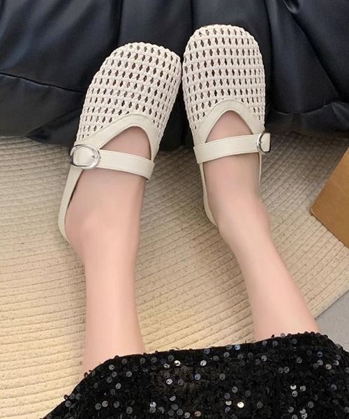 miniministore（ミニミニストア） サンダル ミュール メッシュパンプス