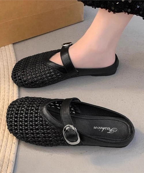 miniministore（ミニミニストア） サンダル ミュール メッシュパンプス