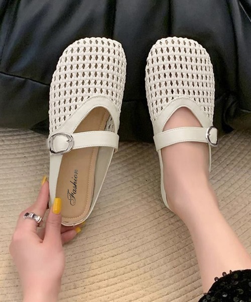 miniministore（ミニミニストア） サンダル ミュール メッシュパンプス