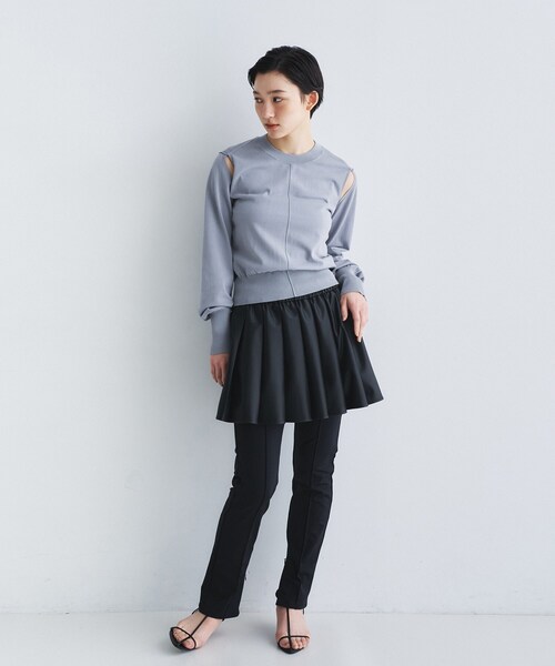 ニット セーター slit pullover knit レディースの画像