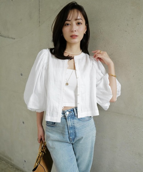 anuans 2wayパフブラウス WHITE アニュアンス anuans 2wayパフブラウス （WHITE） - ファッション通販