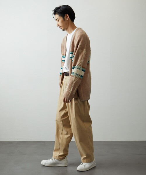 「PENDLETON」 ニットカーディガン MEDIUM オフホワイト メンズ_画像4