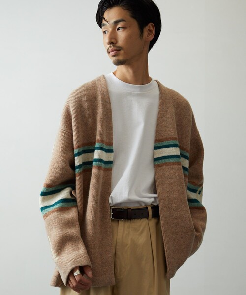 「PENDLETON」 ニットカーディガン MEDIUM オフホワイト メンズ_画像8