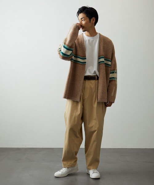 「PENDLETON」 ニットカーディガン MEDIUM オフホワイト メンズ_画像9