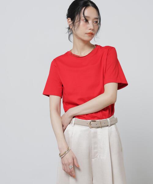 tシャツ Anti Soaked(R) 汗染み防止カラフルクルーTシャツ レディースの画像