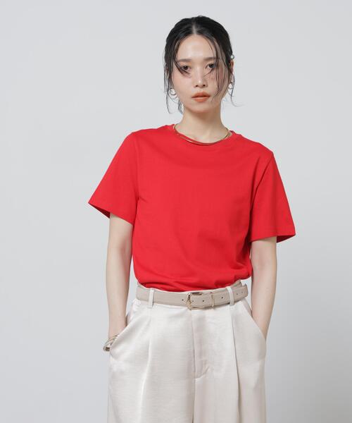 tシャツ Anti Soaked(R) 汗染み防止カラフルクルーTシャツ レディースの画像