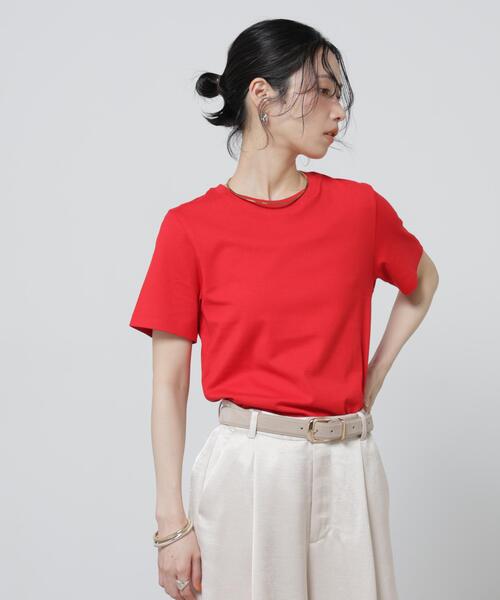 tシャツ Anti Soaked(R) 汗染み防止カラフルクルーTシャツ レディースの画像