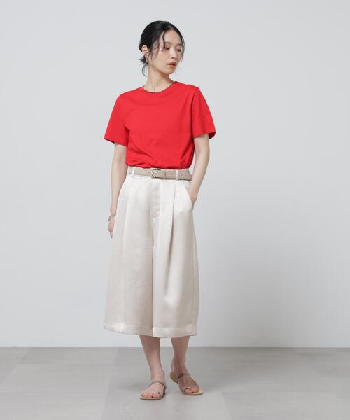 tシャツ Anti Soaked(R) 汗染み防止カラフルクルーTシャツ レディースの画像