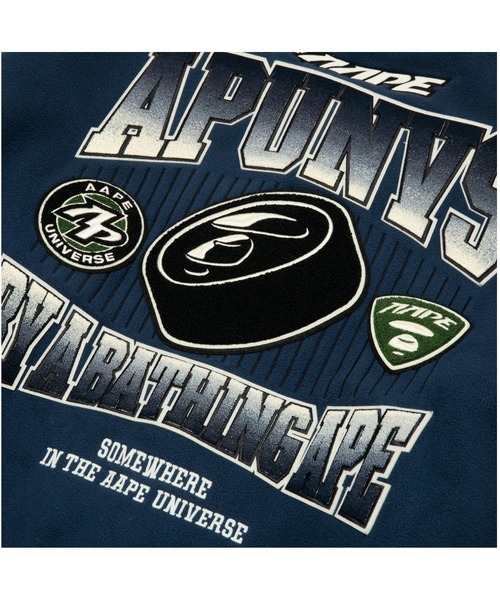 「AAPE BY A BATHING APE」 ブルゾン MEDIUM ネイビー メンズの画像