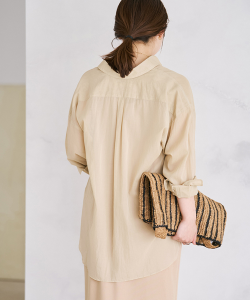 plage（プラージュ） ブラウス シャツ new cotton sheer シャツ