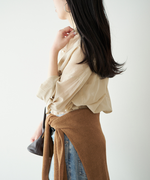 plage（プラージュ） ブラウス シャツ new cotton sheer シャツ
