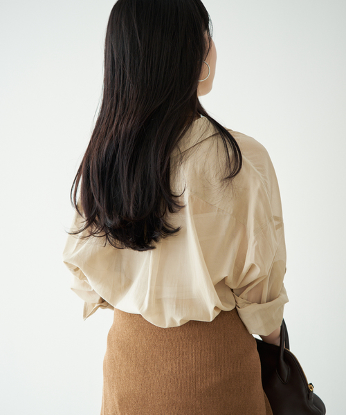 plage（プラージュ） ブラウス シャツ new cotton sheer シャツ