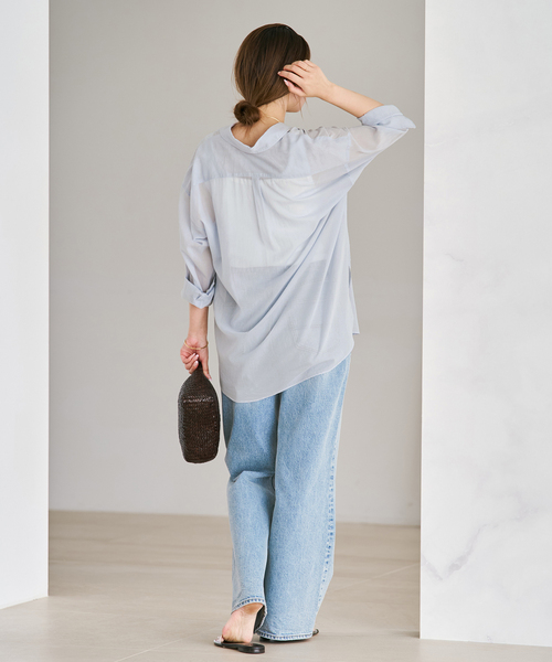 plage（プラージュ） ブラウス シャツ new cotton sheer シャツ