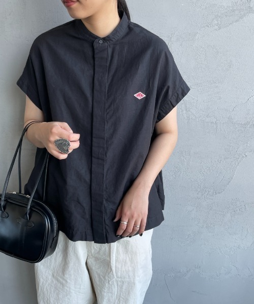 ダントン　danton 38 ブラック Danton（ダントン） 半袖シャツ 38 ブラック レディース : ZOZOTOWN