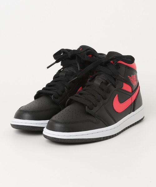 Nike Air Jordan1 ブラック ハイカットシューズ NIKE（ナイキ） AIR JORDAN1 MID ハイカットスニーカー 23.5cm