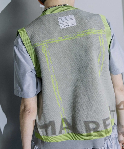 MARECHAL TERRE グレー ベスト サイズ2 ニットベスト（MARECHAL TERRE）（色：グレー系）のおすすめ人気商品