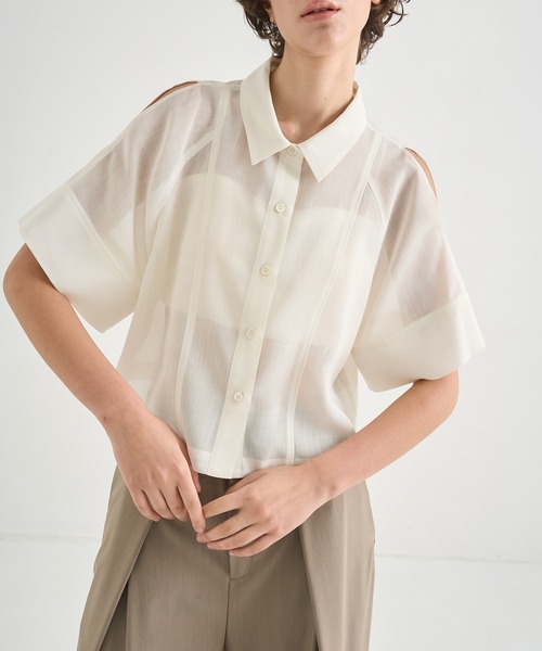 CITY TOKYO リネンシャツ ブラウス シャツ 半袖 「CITY TOKYO/シティー