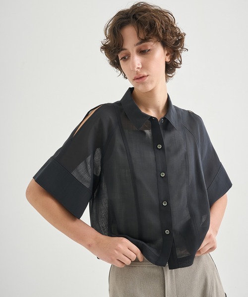 CITY TOKYO リネンシャツ ブラウス シャツ 半袖 「CITY TOKYO/シティー