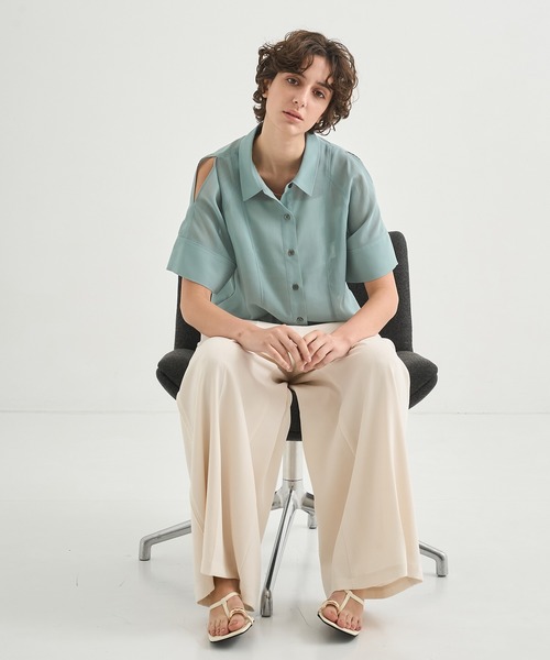 CITY TOKYO リネンシャツ ブラウス シャツ 半袖 「CITY TOKYO/シティー