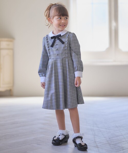 「ANY」 「KIDS」長袖ワンピース 110 ネイビー キッズ_画像5