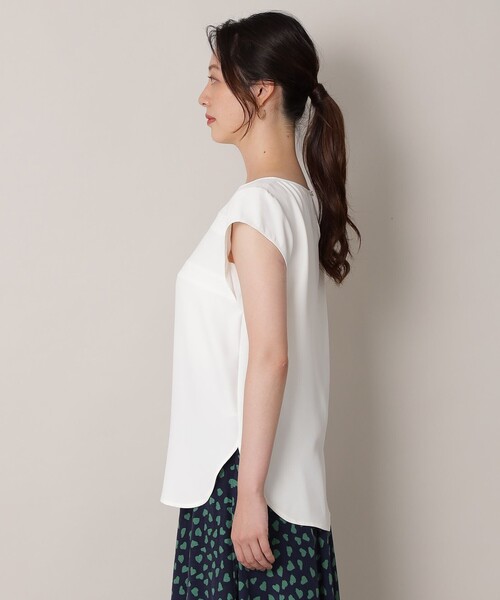 「EPOCA THE SHOP」 ノースリーブブラウス 38 オフホワイト レディース_画像5