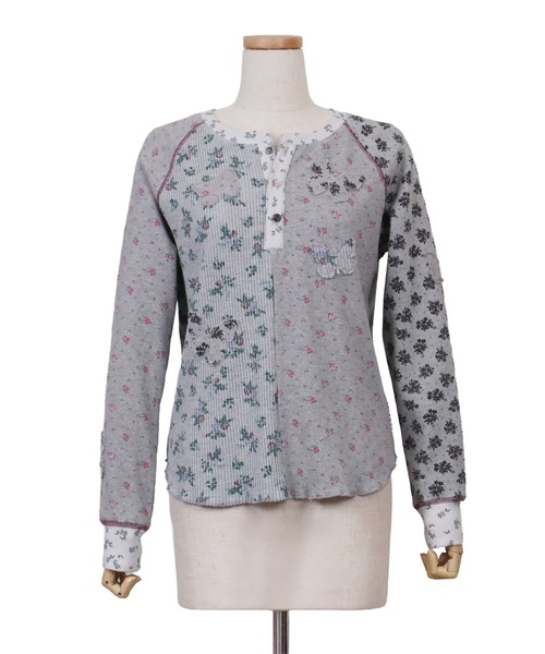 tシャツ rurumu:/ルルムウ/butterfly patch thermal top レディースの画像