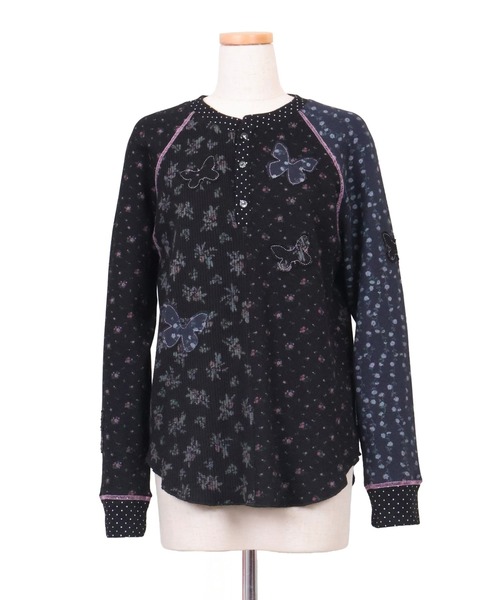 tシャツ rurumu:/ルルムウ/butterfly patch thermal top レディースの画像