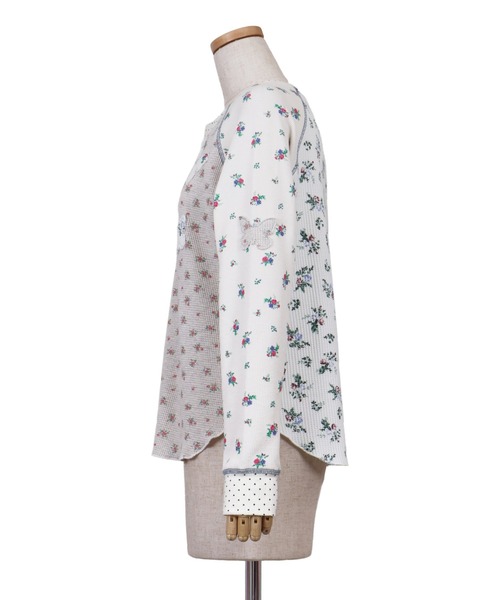 tシャツ rurumu:/ルルムウ/butterfly patch thermal top レディースの画像