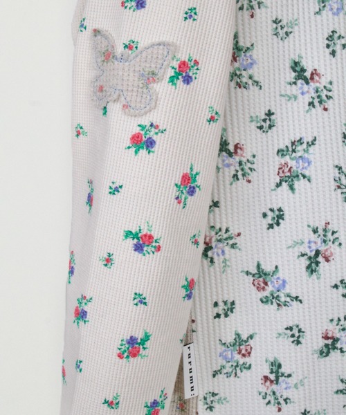 tシャツ rurumu:/ルルムウ/butterfly patch thermal top レディースの画像