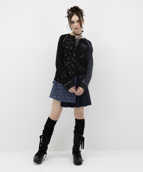 tシャツ rurumu:/ルルムウ/butterfly patch thermal top レディースの画像