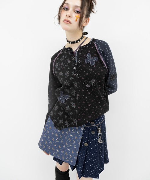 tシャツ rurumu:/ルルムウ/butterfly patch thermal top レディースの画像