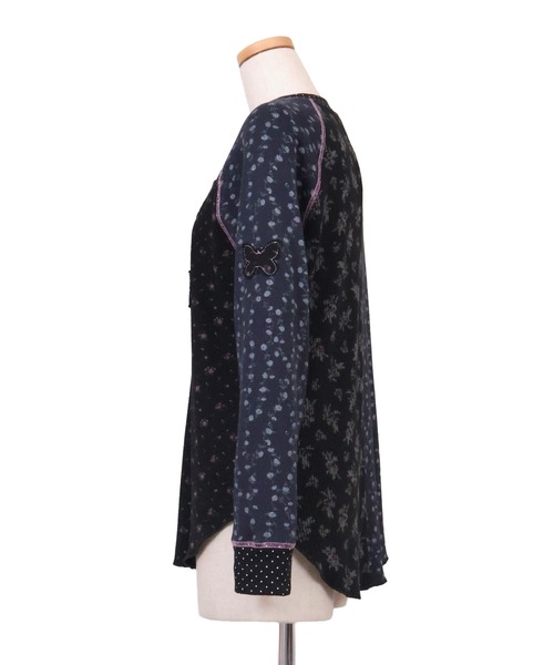 tシャツ rurumu:/ルルムウ/butterfly patch thermal top レディースの画像