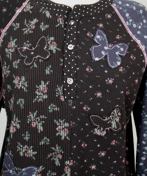 tシャツ rurumu:/ルルムウ/butterfly patch thermal top レディースの画像