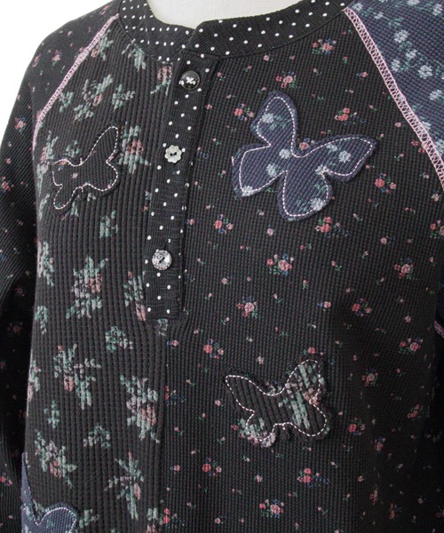 tシャツ rurumu:/ルルムウ/butterfly patch thermal top レディースの画像