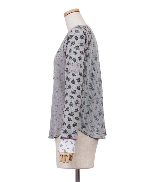 tシャツ rurumu:/ルルムウ/butterfly patch thermal top レディースの画像