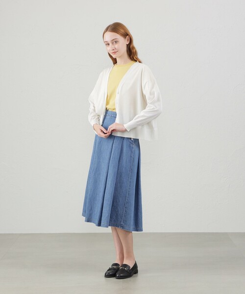 「MACKINTOSH PHILOSOPHY」 ニットカーディガン 36 イエロー レディース_画像5