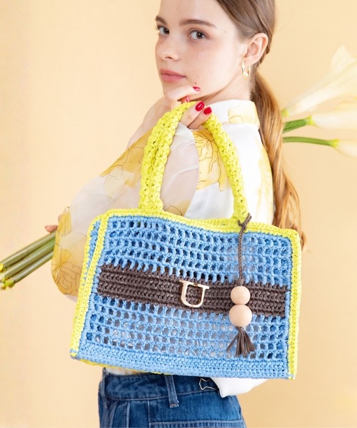 U（histoire） かごバッグ カゴバッグ Panier Solaire Carre「パニエ