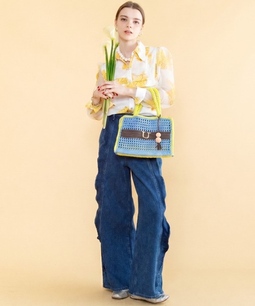 U（histoire） かごバッグ カゴバッグ Panier Solaire Carre「パニエ