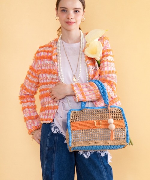 U（histoire） かごバッグ カゴバッグ Panier Solaire Carre「パニエ