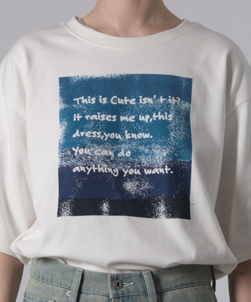 「ONCILY」 半袖Tシャツ MEDIUM シルバー メンズ_画像9
