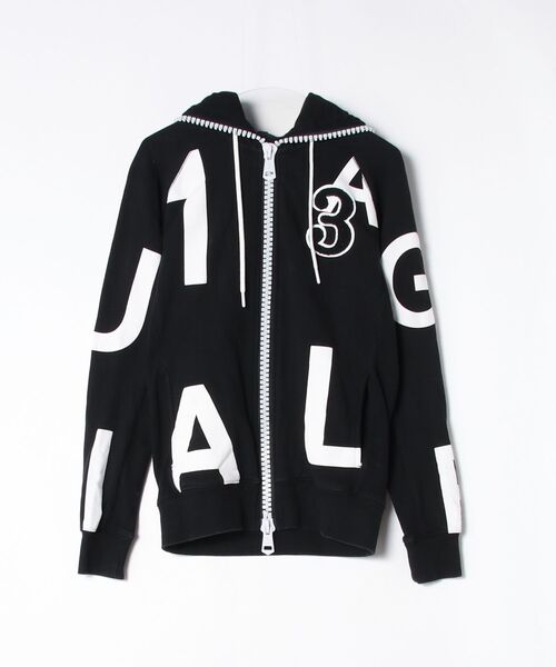 1PIU1UGUALE3 RELAX ジップアップパーカー XX-LARGE ブラック メンズ