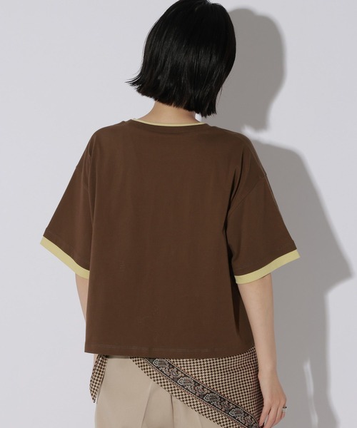 LAKOLE（ラコレ） tシャツ 半袖 2WAY配色T / 1056014 レディース