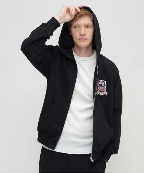 AVIREX（アヴィレックス） パーカー SIGNATURE VARSITY LOGO ZIP UP