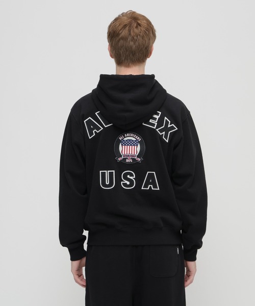 AVIREX（アヴィレックス） パーカー SIGNATURE VARSITY LOGO ZIP UP