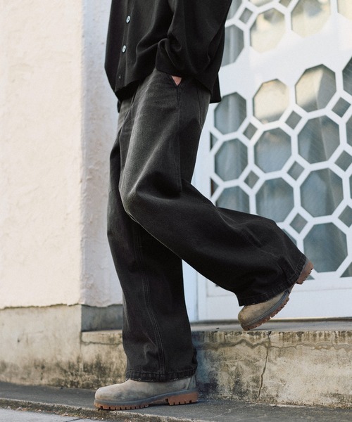 「ROCHEM」 デニムパンツ X-SMALL ブラック メンズ_画像6