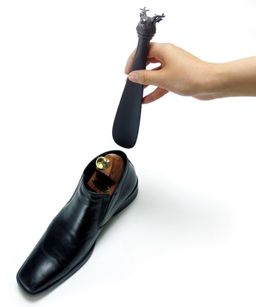 シューケア メンズ ANIMAL SHOEHORN-BLACK 　アニマル シューホーン-ブラック｜zozo