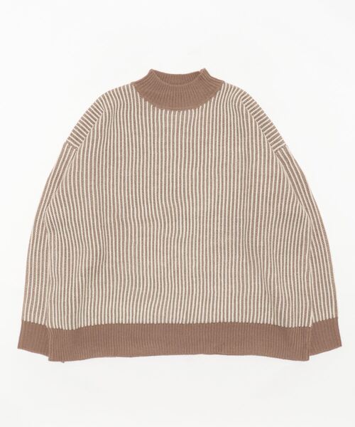 STYLEBLOCK ニット セーター ストライプ柄ニットプルオーバー