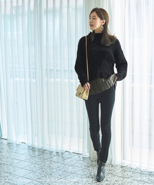 RUIRUE BOUTIQUE ニット セーター シャツレイヤード・フェザー